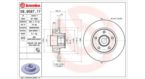 MAGNETI MARELLI Jarrulevy 360406057400